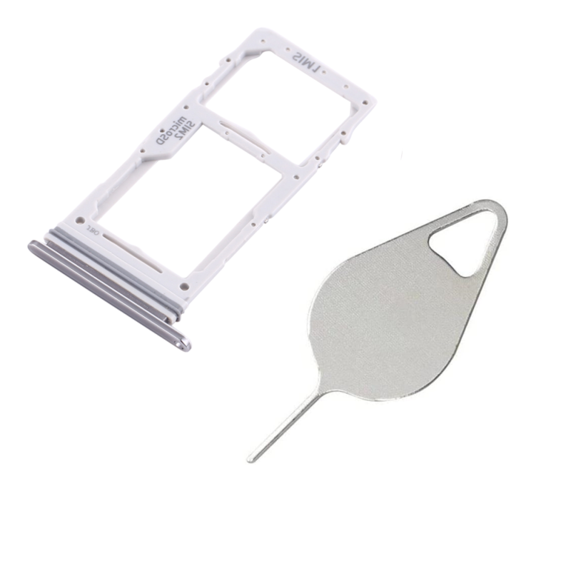 Tiroir de la carte Sim du Samsung Galaxy Note 10 Lite Argent Tiroir de la carte Sim du Samsung Galaxy Note 10 Lite Argent