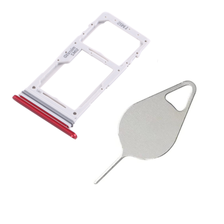 Tiroir de la carte Sim du Samsung Galaxy Note 10 Lite Rouge