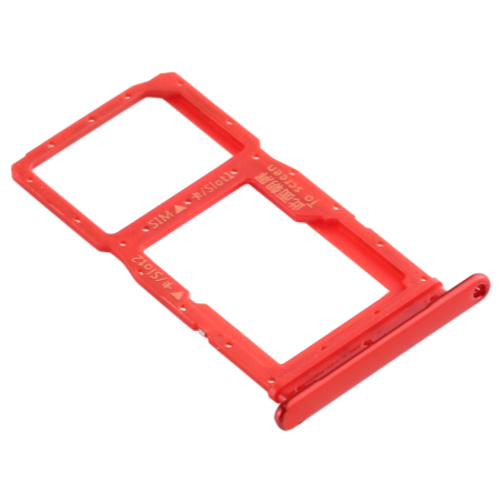 Tiroir de la carte Sim du Huawei Enjoy 10 Plus Rouge