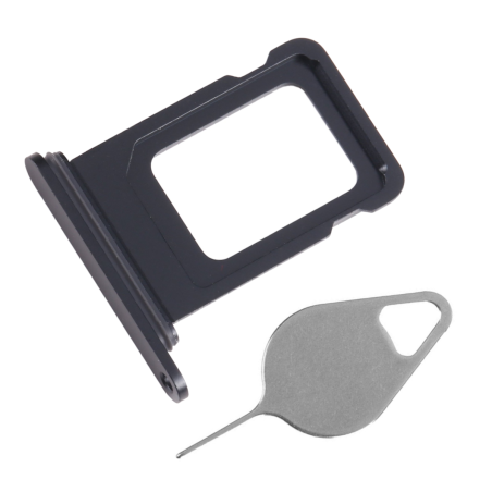 Tiroir de Carte SIM Noir de l'iPhone 15 / 15 Plus – Outil d'Extraction Offert