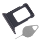 Tiroir de Carte SIM Noir de l'iPhone 15 / 15 Plus – Outil d'Extraction Offert