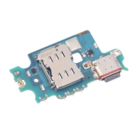 Circuit connecteur de charge et lecteur SIM du Samsung Galaxy S22 Ultra SM-S908B