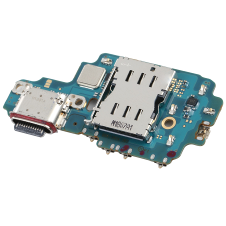 Circuit connecteur de charge et lecteur SIM du Samsung Galaxy S22 Ultra SM-S908U