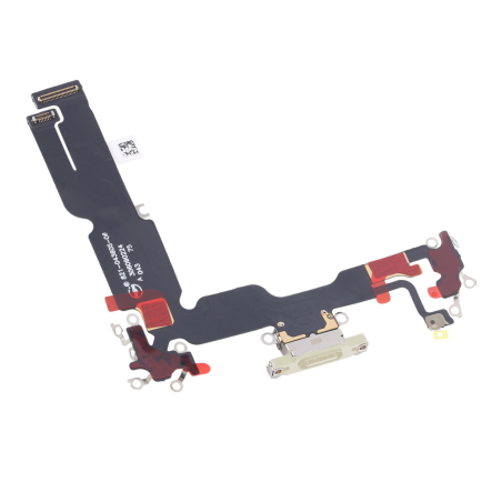 Nappe Connecteur de Charge Jaune de l’iPhone 15 Plus