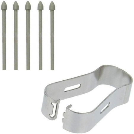 Lot de 5 pointes de rechange S Pen pour Samsung Galaxy S21 Ultra - Blanc