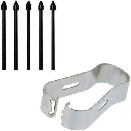 Lot de 5 pointes de rechange S Pen pour Samsung Galaxy S21 Ultra - Noir