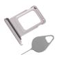 Tiroir SIM de l’iPhone 15 Pro / 15 Pro Max – Titane Blanc + Outil