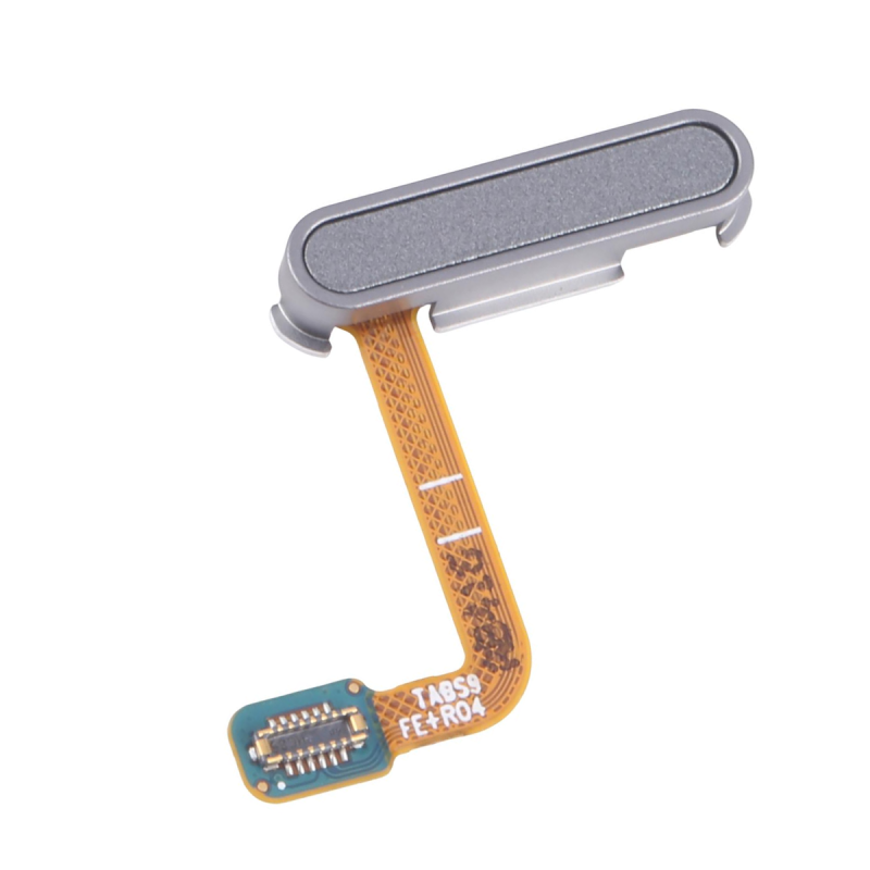 Nappe Power gris et capteur d'empreinte du Samsung Galaxy Tab S9 FE Plus Nappe Power gris et capteur d'empreinte du Samsung Galaxy Tab S9 FE Plus