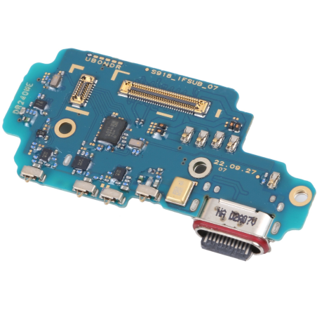 Circuit connecteur de charge et lecteur SIM du Samsung Galaxy S23 Ultra SM-S918U