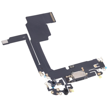 Nappe connecteur de charge USB-C Titane Noir de l'iPhone 15 Pro