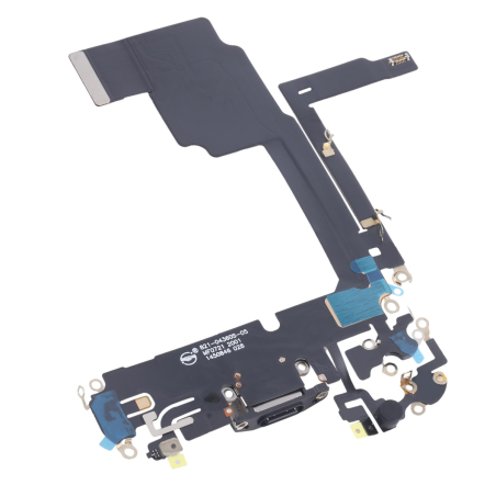 Nappe connecteur de charge USB-C Titane Noir de l'iPhone 15 Pro