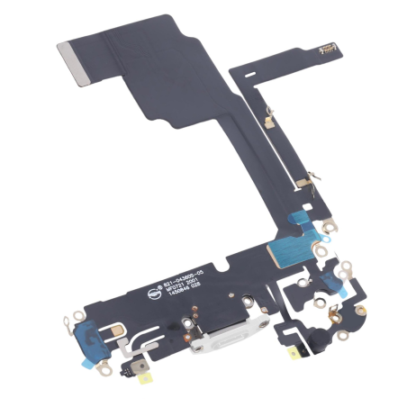 Nappe connecteur de charge USB-C Titane Blanc de l'iPhone 15 Pro