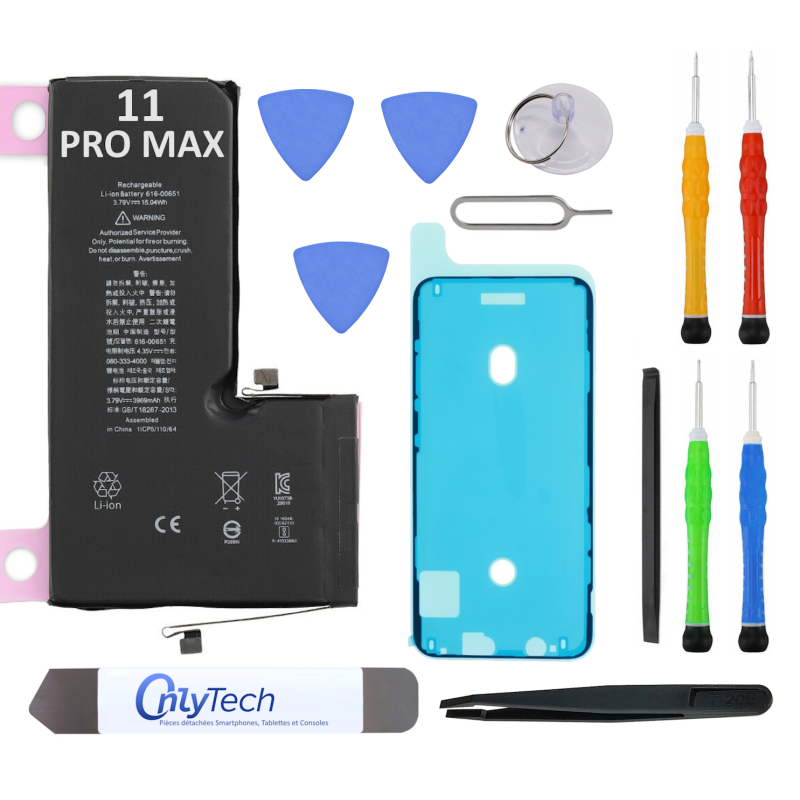 Batterie pour iPhone 11 Pro Max - Qualité Originale - Avec outils
