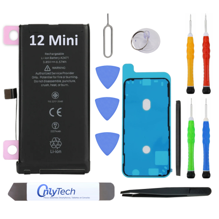 Batterie pour iPhone 12 Mini - Qualité Originale - Avec outils