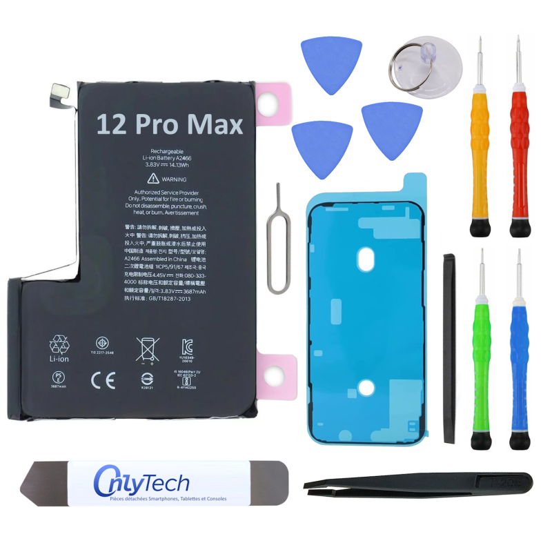 Batterie pour iPhone 12 Pro Max - Qualité Originale - Avec outils