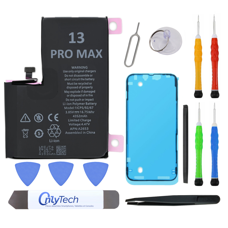 Batterie pour iPhone 13 Pro Max - Qualité Originale - Avec outils