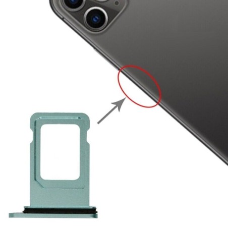 Tiroir de la carte sim de l'iPhone 11 Vert