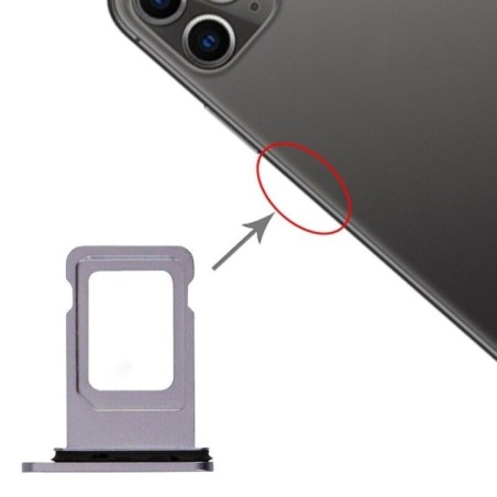 Tiroir de la carte sim de l'iPhone 11 Violet