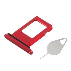 Tiroir de carte SIM Rouge de l'iPhone XR