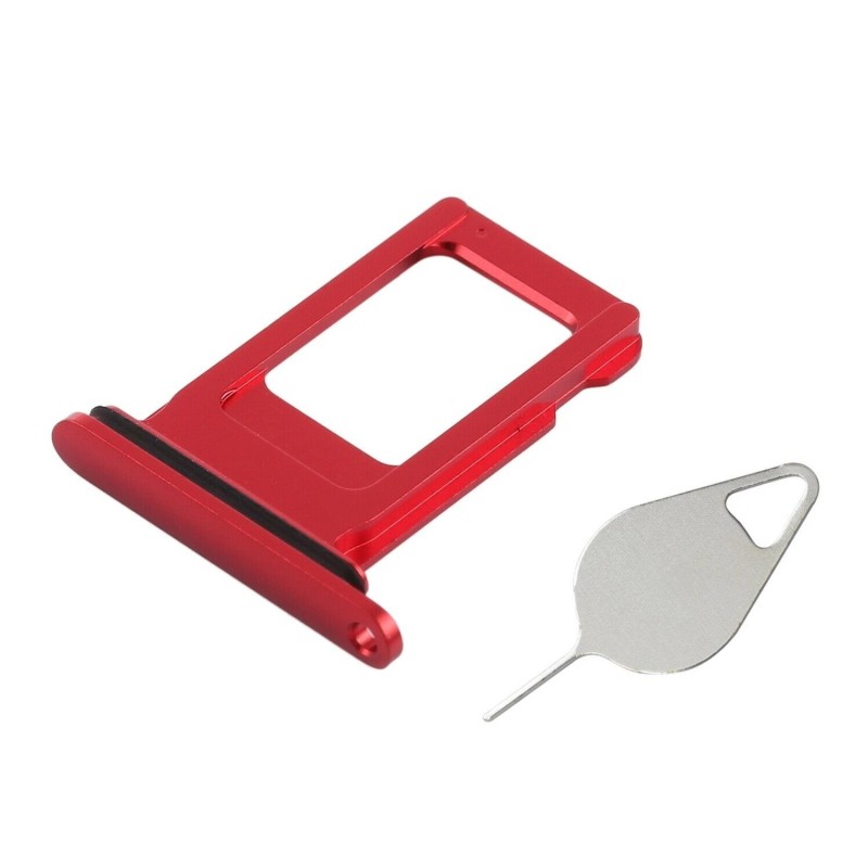 Tiroir de carte SIM Rouge de l'iPhone XR
