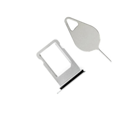 Tiroir de carte SIM Gris / Silver de l'iPhone 8 Plus