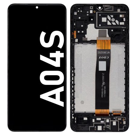 Écran LCD du Samsung Galaxy A04S assemblé sur châssis