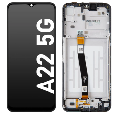 Écran LCD du Samsung Galaxy A22 5G assemblé sur châssis
