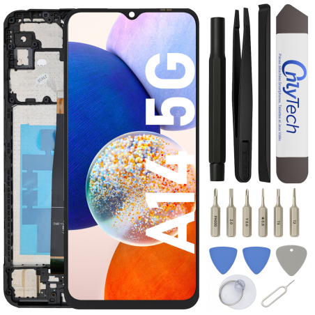 Écran LCD du Samsung Galaxy A14 5G assemblé sur châssis - Avec outils