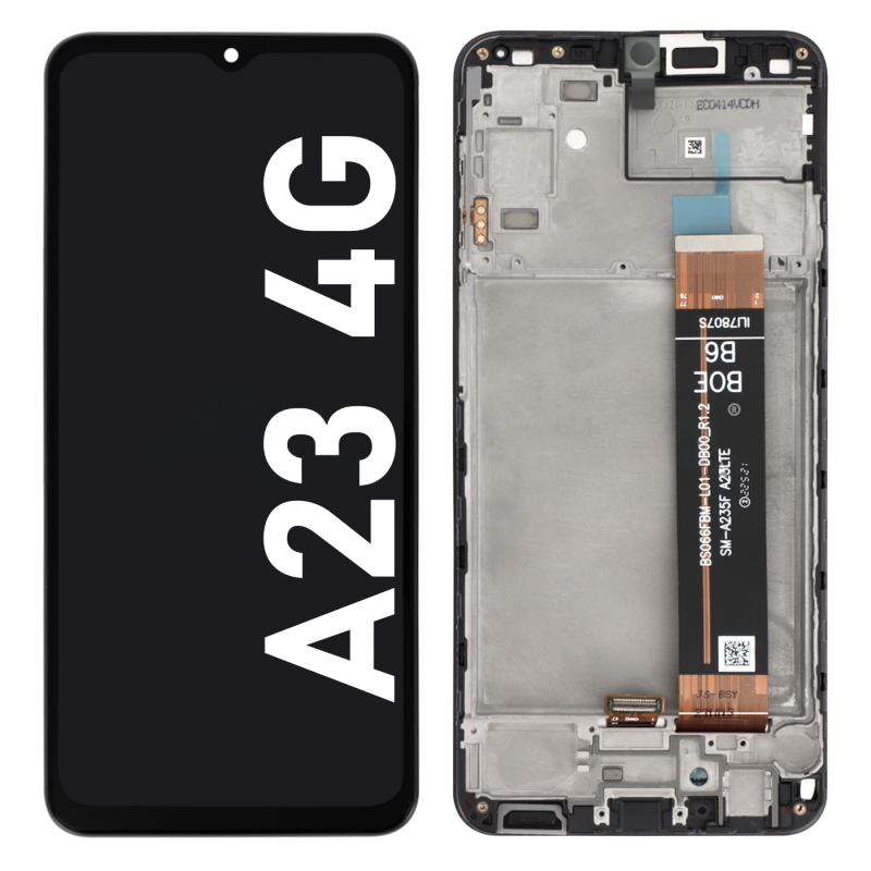 Écran LCD du Samsung Galaxy A23 4G assemblé sur châssis - Avec outils