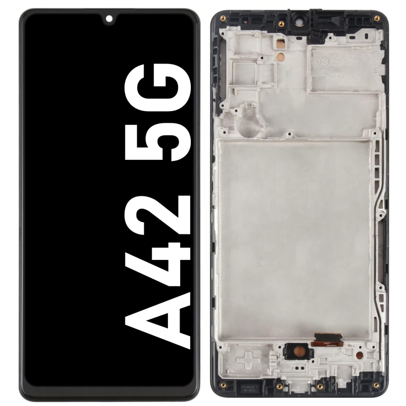Écran LCD du Samsung Galaxy A42 5G assemblé sur châssis