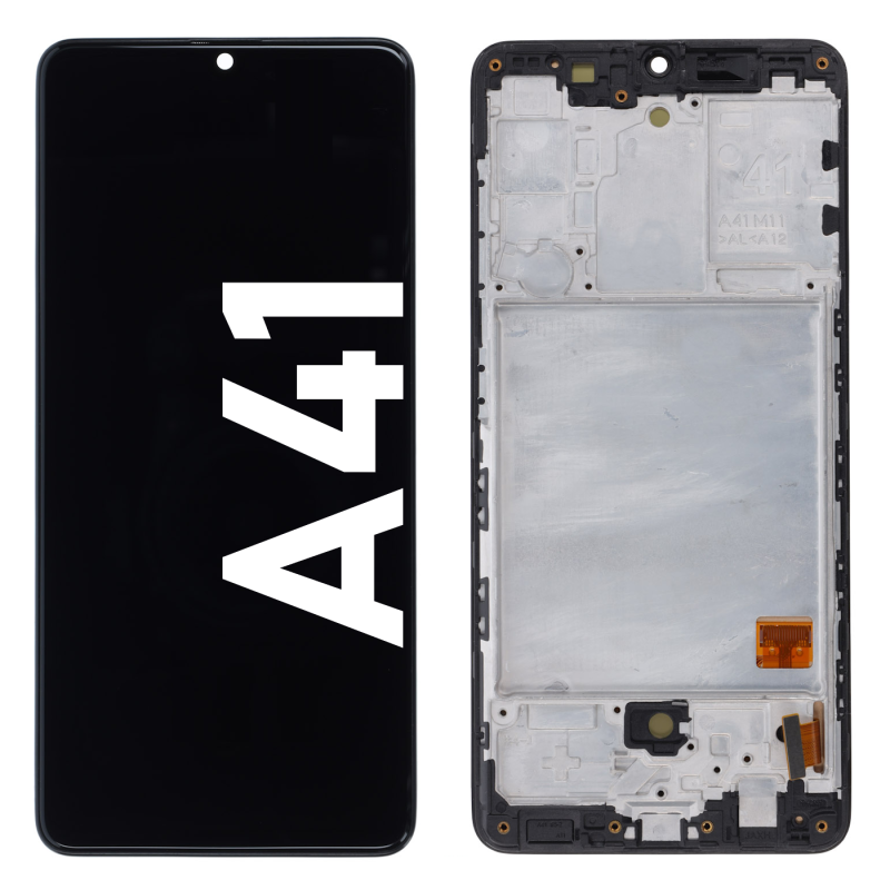 Écran LCD du Samsung Galaxy A41 assemblé sur châssis