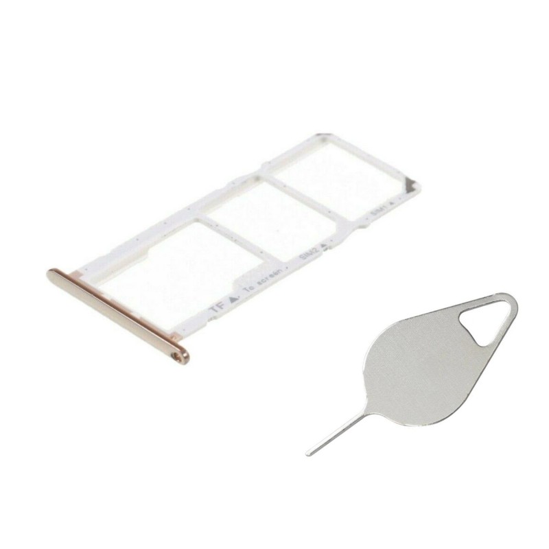 Tiroir de carte SIM Or du Huawei y6 2018