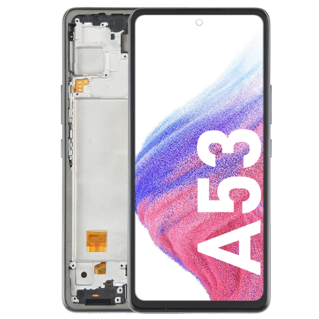 Écran LCD du Samsung Galaxy A53 assemblé sur châssis - Avec outils