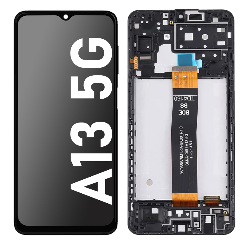 Écran LCD du Samsung Galaxy A13 5G assemblé sur châssis