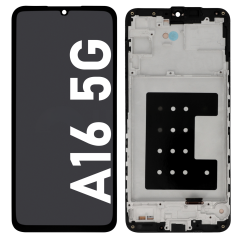 Écran LCD du Samsung Galaxy A16 5G assemblé sur châssis