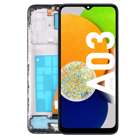 Écran LCD du Samsung Galaxy A03 assemblé sur châssis - Avec outils
