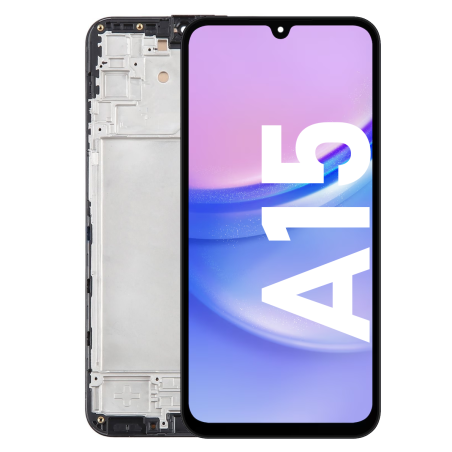 Écran LCD du Samsung Galaxy A15 assemblé sur châssis - Avec outils