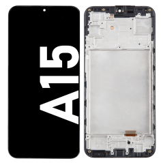 Écran LCD du Samsung Galaxy A15 assemblé sur châssis