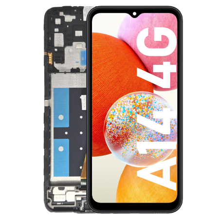 Écran LCD du Samsung Galaxy A14 4G assemblé sur châssis - Avec outils