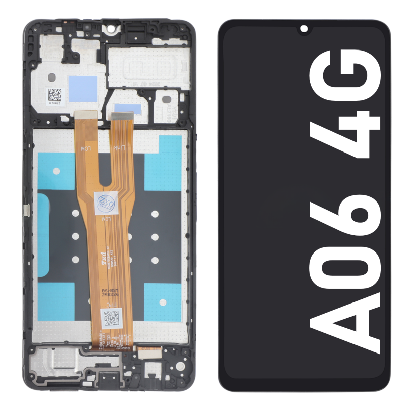 Écran LCD du Samsung Galaxy A06 4G assemblé sur châssis