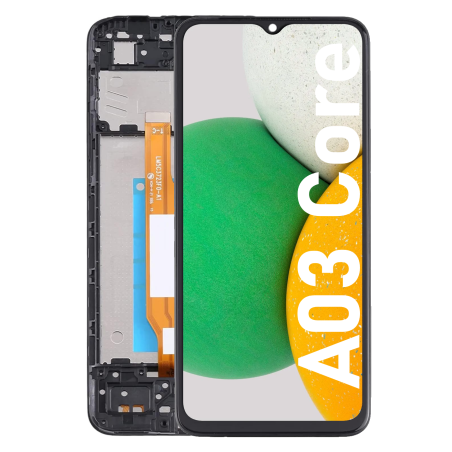 Écran LCD du Samsung Galaxy A03 CORE assemblé sur châssis - Avec outils