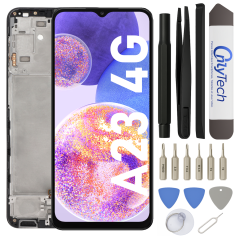 Écran LCD du Samsung Galaxy A23 4G assemblé sur châssis - Avec outils