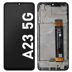 Écran LCD du Samsung Galaxy A23 5G assemblé sur châssis