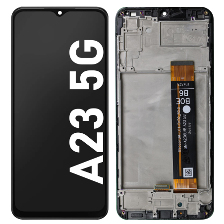 Écran LCD du Samsung Galaxy A23 5G assemblé sur châssis