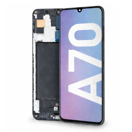 Écran LCD du Samsung Galaxy A70 assemblé sur châssis - Avec outils