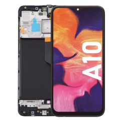 Écran LCD du Samsung Galaxy A10 assemblé sur châssis - Avec outils