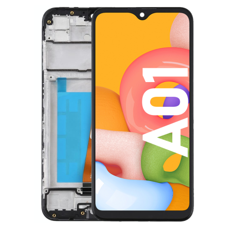 Écran LCD du Samsung Galaxy A01 assemblé sur châssis - Avec outils