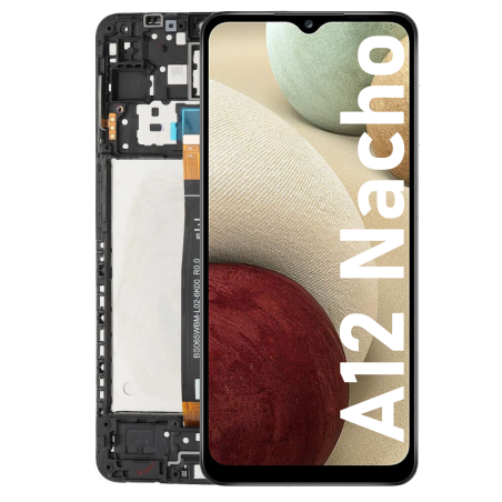 Écran LCD du Samsung Galaxy A12 Nacho assemblé sur châssis - Avec outils