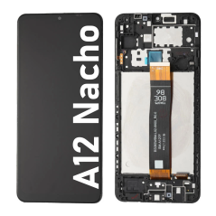 Écran LCD du Samsung Galaxy A12 Nacho assemblé sur châssis