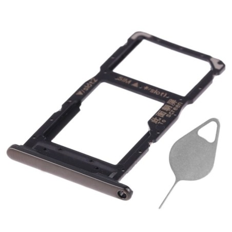 Tiroir de carte SIM Noir du Huawei P Smart 2019